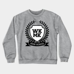 Weki Meki Crest (black and white version) Crewneck Sweatshirt